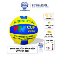 Bóng Chuyền Dán VTV CÚP 2024 Bách Hiền Da PU Thi Đấu Chính Thức