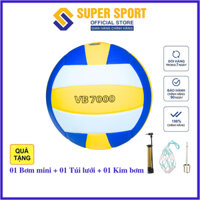 Bóng Chuyền Thăng Long VB 7000 da PU Nhật Chính Hãng Tặng Bơm Mini, Túi Lưới Đựng Bóng Và Kim Bơm Bóng