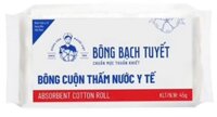 Bông cuộn thấm nước y tế bạch tuyết (g/45gr)