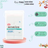 Bông đắp lotion Monkids ⚡ DEAL GIÁ TỐT ⚡ Bông lotion mask đắp toner MONKIDS gồm 240 miếng mềm, mỏng co giãn tốt