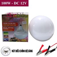 Bóng đèn 12v kẹp bình 100w bóng đèn LED dùng bình ắc quy