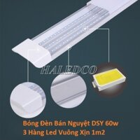 Bóng Đèn Bán Nguyệt DSY 60w 3 Hàng Led Vuông Xịn 1m2