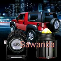 bóng đèn bi cầu led đèn trợ sáng Bi 2 màu Vàng Trắng TD35 thiết kế mới 2023