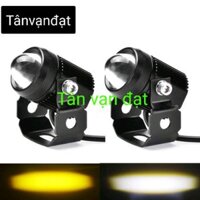 Bóng đèn bi cầu led đèn trợ sáng Bi mini 2 màu Vàng Trắng dây dài 1,1m balat nhôm