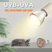 Bóng đèn bò sát STYLEAVENUE, Đèn LED toàn phổ 5.0 / 10.0 Terrarium, thúc đẩy chiếu sáng tăng trưởng E27 UVA UVB Bóng đèn sưởi thú cưng nhỏ cho rùa thằn lằn rắn