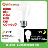 Bóng đèn cảm biến hồng ngoại thông minh đui xoáy E27,phù hợp ban công,cổng,đèn hành lang