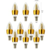 Bóng đèn - COMBO 5 và 10 Bóng đuôi E14 -  đèn Led nến 5w kiểu quả nhót ánh sáng vàng nắng hàng chuẩn