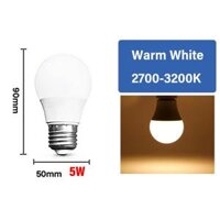 Bóng đèn đuổi muỗi Đèn ngủ bóng LED A60 9W E27 tương đương 40W ánh sáng màu vàng ấm áp dùng cho hiên ngoài trờihàng lang - 5W warm light bulb