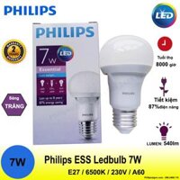 Bóng đèn Essential Ledbulb 7W e27 A60 Philips