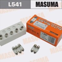 Bóng Đèn HaLOGEN Chân Cài Ngang T10 Dài 31Mm (12V/10W/L541 HỘP/10BÓNG) Trần-Soi Biển Số Thương hiệu MASUMA ( NHẬT BẢN)