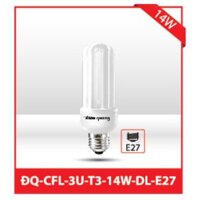 Bóng Đèn Huỳnh Quang Compact 14W Điện Quang ĐQ-CFL-3U-14W White Light