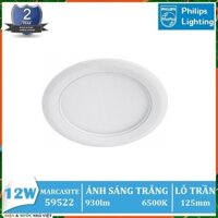 BÓNG ĐÈN LED 12W PHILIPS MARCASITE 59522 ÂM TRẦN DOWNLIGHT KIỂU TRÒN ( TIẾT KIỆM ĐIỆN - TRẮNG & TRUNG TÍNH & VÀNG )