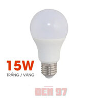 Bóng đèn LED 15W đui E27 ánh sáng trắng, vàng