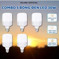 Bóng Đèn Led 30W Hilane Combo 5 Bóng Tiết Kiệm Điện