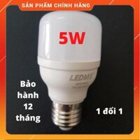 Bóng đèn Led 5W cao cấp tiết kiệm điện - Combo 5 bóng