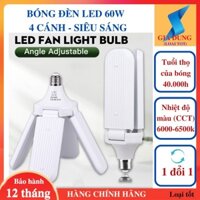 Bóng đèn led 60W 4 cánh siêu sáng (loại tốt)