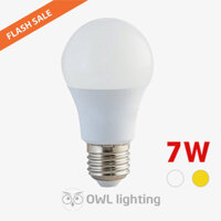Bóng đèn LED 7W ánh sáng vàng, trắng giá rẻ