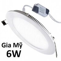 Bóng Đèn Led Âm Trần Tròn Gia Mỹ 6W Chiếu Sáng Phòng Ngủ Phòng Khách Và Văn Phòng