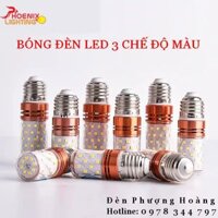 Bóng đèn LED bắp ngô 3 chế độ màu 12W