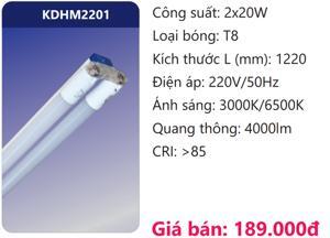 Bóng đèn Led Batten 2x20W Duhal KDHM2201