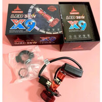 Bóng-Đèn Led bi cầu X9 KAMTHAI 38w siêu sáng giá tốt,đèn led bi cầu chân đa năng M5 vs H4 Hàng đẹp