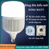 Bóng đèn Led Bulb 100W 80W 60W tản nhiệt nhôm độ bền cao đui E27 ánh sáng trắng Đèn bóng kích thước siêu lớn