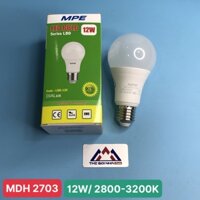 Bóng đèn Led Bulb 12W MPE LBD-12V ánh sáng vàng 	                				 (Mã đặt hàng: 2703)