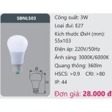 Bóng đèn led bulb 3W Duhal SBNL503