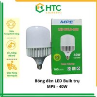 Bóng đèn LED Bulb 40W, LBD-40T trắng , LBD-40V vàng- Thương Hiệu MPE - Trắng - 6500K