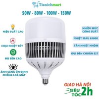 Bóng đèn Led Bulb 50w , 80w , 100w đủ công suất, đui E27, tản nhiệt NHÔM, ánh sáng trắng, dùng cho chụp ảnh, live stream