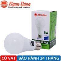 Bóng đèn LED BULB 9W Rạng Đông, Chip LED SAMSUNG - Sáng vàng 3000K
