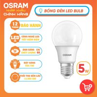 Bóng đèn LED Bulb E27 ECO CLASSIC A 5W OSRAM - Anh sang Vang 3000K