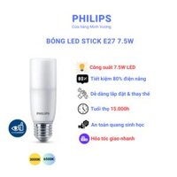 Bóng đèn LED bulb E27 Stick Philips 7.5W