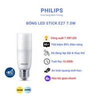 Bóng đèn LED bulb E27 Stick Philips 7.5W