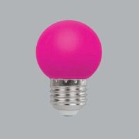 Bóng đèn LED Bulb màu hồng 1.5W đui E27 MPE LBD-3PK