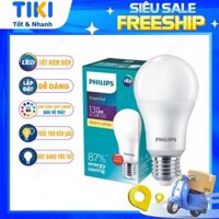 Bóng đèn LED Bulb PHILIPS Essential E27 - Tiết kiệm điện, Ánh sáng chất lượng cao - Hàng Chính Hãng - 13W - Ánh sáng vàng 3000K