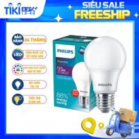 Bóng đèn LED Bulb PHILIPS Essential E27 - Tiết kiệm điện, Ánh sáng chất lượng cao - Hàng Chính Hãng - 9W - Ánh sáng trắng 6500K