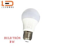 Bóng đèn LED bulb tròn LEDGOES 3W - Ánh sáng trắng