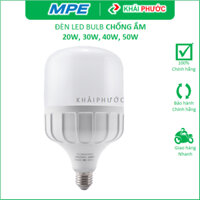 Bóng đèn led Bulb trụ chống ẩm nước 20W 30W 40W 50W ánh sáng trắng, vàng LBD3 MPE - Khải Phước Electric