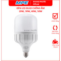 Bóng đèn led Bulb trụ chống ẩm nước 20W 30W 40W 50W LBD3-20V LBD3-30V LBD3-40V LBD3-50V trắng vàng MPE - KHANG PHƯỚC