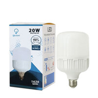 Bóng đèn LED BULB trụ giá rẻ 20W vỏ nhựa, đui E27 [BE-GR-S04]				Còn hàng