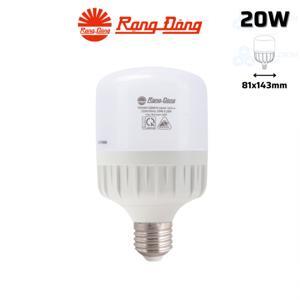 Bóng đèn LED bulb trụ Rạng Đông TR80N1/20W.H