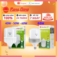 Bóng Đèn LED Bulb Trụ RẠNG ĐÔNG 80W 60W 50W 40W Siêu Sáng Tiết Kiệm Điện - Bóng Led Trụ Chống Nước - Bảo Hành 1 Đổi 1