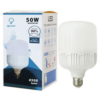 Bóng đèn LED BULB trụ vỏ nhựa, đui E27 giá rẻ 50W [BE-GR-S04]				Còn hàng
