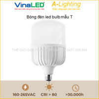 Bóng đèn led búp chữ mẫu T bulb trụ 20W 30W 40W 50W ánh sáng trắng vàng trung tính 3000K 4000K 6500K Vinaled A-LIGHTING