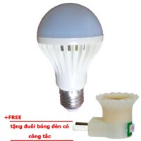 Bóng đèn Led cảm ứng tích điện 12W (tặng kèm chui sạc)