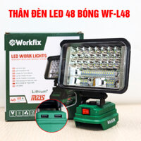 Bóng đèn LED Chạy pin máy khoan WORKFIX WF-L48, 48 LED siêu sáng sử dụng chân pin phổ thông