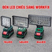 Bóng đèn LED Chạy pin máy khoan WORKFIX WF-L16, WF-L48, WF-L84 - Chân Pin Phổ Thông 4Cm