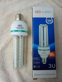 Bóng Đèn LED chữ U tiết kiệm điện 5w 12w 16w 36w dùng đuôi xoáy E27 (Ánh sáng trắng)