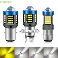 Bóng đèn LED CRAZYGAI, Đèn pha Moto 1200LM H4 BA20D P15D, Phụ kiện xe máy Đèn sương mù màu kép 12V